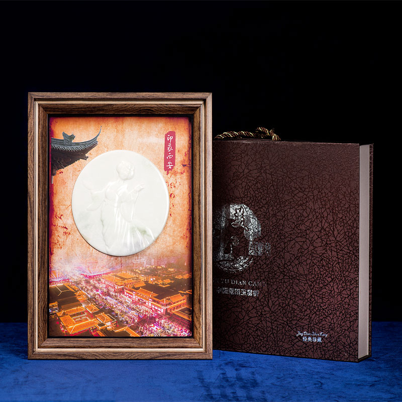 玉石瓦當(dāng)-印象西安-大唐不倒翁女孩